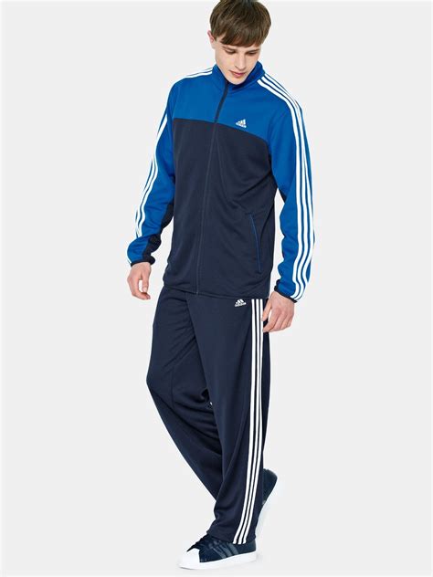 navy blue adidas tracksuit men's